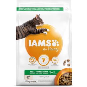 IAMS Adult Zalm kattenvoer 1,5 kg - Merken