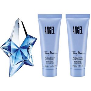 Thierry Mugler Angel Giftset - 25 ml Refillable eau de parfum spray + 2 x 50 ml bodylotion - cadeauset voor dames