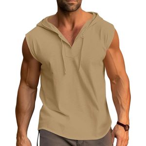 Zomer Mouwloze Gym Vesten voor Mannen | Katoenen Tank Tops en Hoodies M-3XL