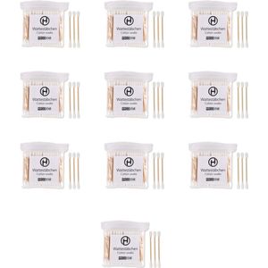 Hygostar Wattenstaafjes Hout/Bamboe – Milieuvriendelijk – 1000 stuks (10 x 100)