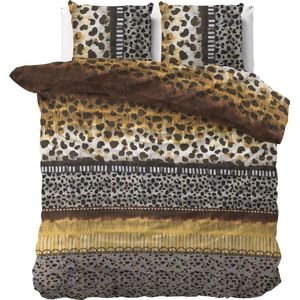 Dreamhouse Trendy Panther - Dekbedovertrekset - Lits-Jumeaux - 240x200/220 + 2 kussenslopen 60x70 - Taupe