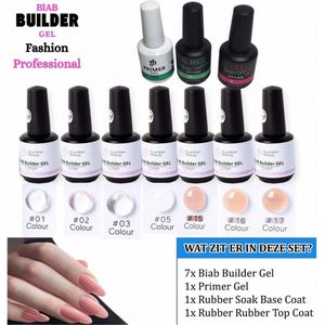 Guardian Beauty BIAB Builder Gel Set - Aphrodite - 10 stuks - Nagel Gellak Set
