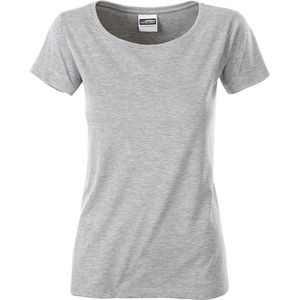 James and Nicholson Dames/dames Basic Organic Katoenen T-Shirt (Grijze Heide)