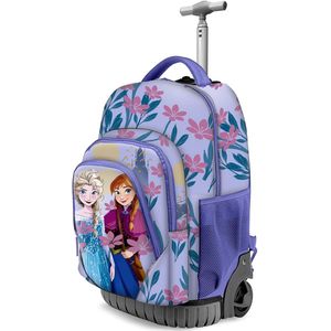 Karactermania - Disney - Frozen Elsa en Anna - Reistas - Rugzak - Trolley Met Wielen - Lila