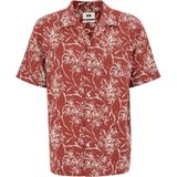 WE Fashion - Heren Overhemd - Roestbruin - Regular Fit - Viscose