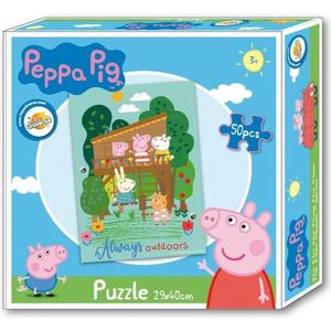 Peppa Pig puzzel - 50 stukjes - Peppa puzzle - 29 x 40 cm.