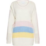 usha BLUE LABEL Trui  blauw / geel / oudroze / wit