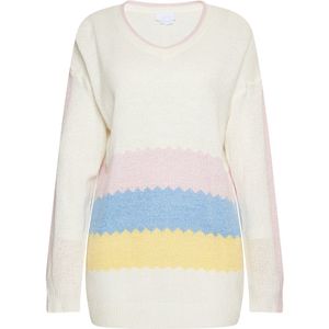 usha BLUE LABEL Trui  blauw / geel / oudroze / wit