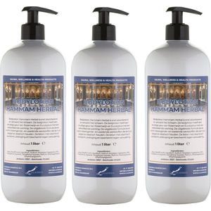 Bodylotion Hammam Herbal 1 Liter - met gratis pomp - set van 3 stuks