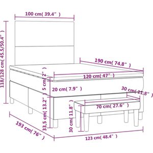 vidaXL-Boxspring-met-matras-stof-donkergrijs-120x190-cm