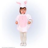 Widmann - Haas & Konijn Kostuum - Hop Hop Mini Konijntje Kind Kostuum - Roze, Wit / Beige - Maat 98 - Carnavalskleding - Verkleedkleding