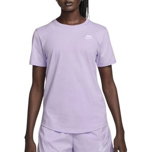 Nike Sportswear Club Essentials Sportshirt Dames Paars Maat L