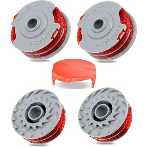 Geschikt voor 4-delige lijnspoel voor FLY021, vervangende spoel voor Flymo Strimmer, Contour 500 XT, Power Trim 500 XT, Mini Trim Contour XT, Mini Trim Auto St/XT/Plus XT