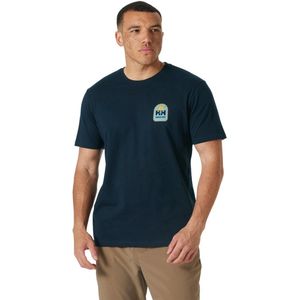 Helly Hansen Massif Graphic T-shirt Met Korte Mouwen Blauw M Man