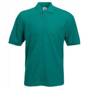 Fruit Of The Loom Heren Poloshirt Emerald Pique Regular Fit - XL