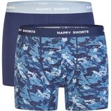 Happy Shorts - Boxershorts - Marine - 2er-Pack