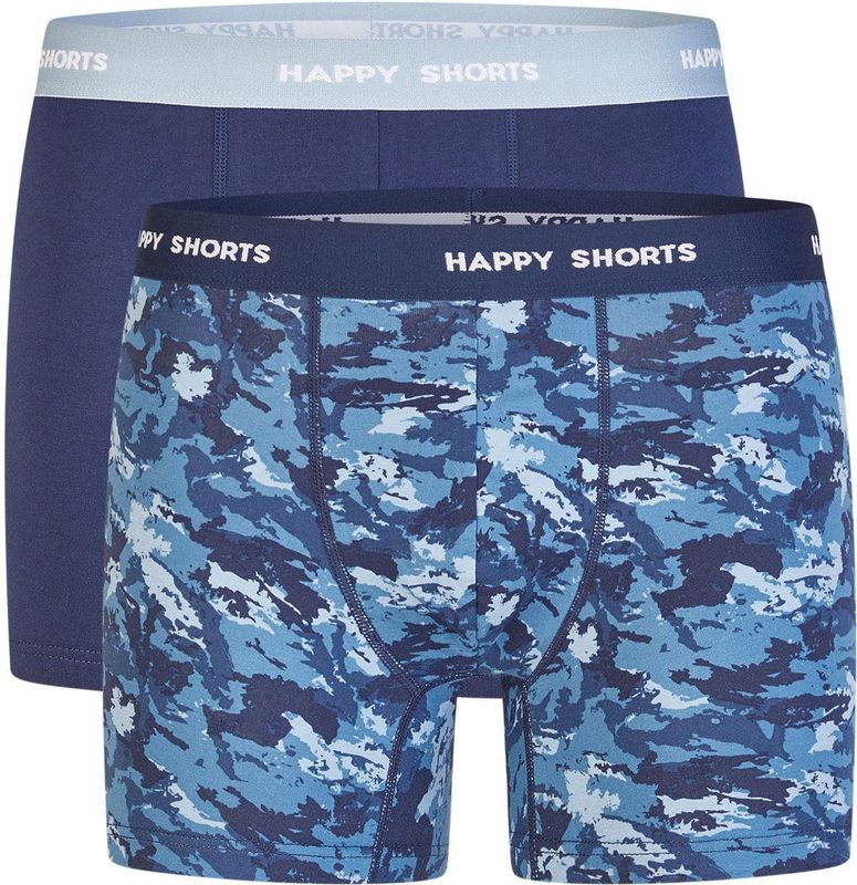 Happy Shorts - Boxershorts - Marine - 2er-Pack