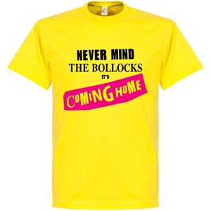 Never Mind the Bollocks It's Coming Home T-Shirt - Geel - XXL