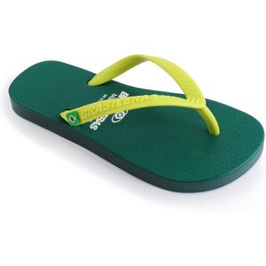 Brasileras Slippers Kinderen- Groen Geel- 29/30
