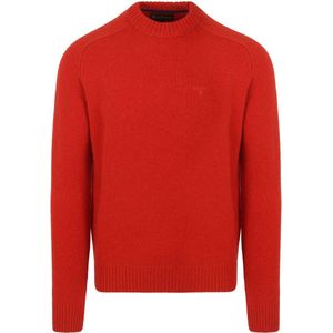 Barbour Grangetown Trui Wol Rood - Maat XL - Heren