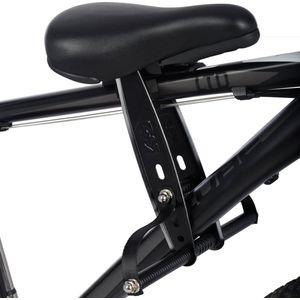 Fietsstoeltje - Fietszitje op de stang - Kleur Zwart - Zitje voor voorop de fiets - geen zwaar zitje op het stuur meer!