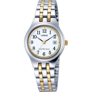 Lorus RH787AX9 horloge dames - zilver en goud - edelstaal