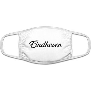 Eindhoven mondkapje | gezichtsmasker | bescherming | bedrukt | logo | Wit mondmasker van katoen, uitwasbaar & herbruikbaar. Geschikt voor OV