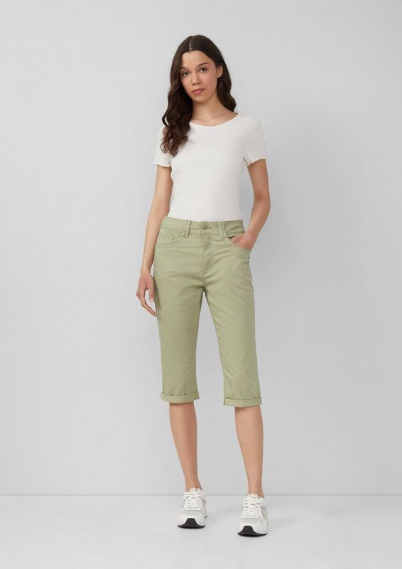 Catie - Capri Broeken - Slim-fit - Katoenen Satijnen Broek