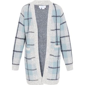 usha - BLUE LABEL - Gebreid Vest - Navy - Lichtblauw - Lichtgrijs