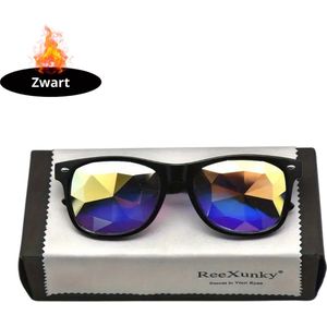 Livano - Festival Bril - Rave - Space - Techno - Freaky Glasses - Heren - Dames - Zonnebril - Zwart