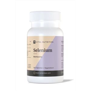 Vital Nutrition Selenium Methionine - Seleen - Best opneembare vorm - L-selenomethionine - 100% plantaardig - 100 tabletten