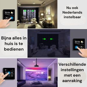 Tuya Remote 2022 - Nederlandstalige Linux 4 Inch Touch Screen afstandbediening voor alles in huis - Tuya Smart - Life Smart - Home Gateway Met Zigbee(hub) Wifi