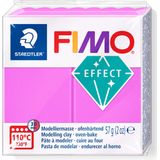 FIMO effect ovenhardende boetseerklei standaard blokje 57 g - neon violet