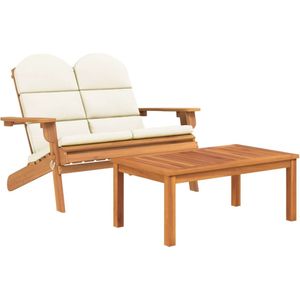 vidaXL - 2-delige - Loungeset - Adirondack - massief - acaciahout