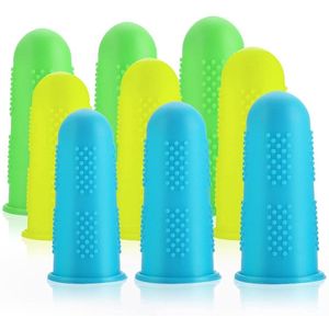 Vingerbeschermers 15 Stuks - Siliconen Vingerhoezen - Snijbestendige Vingerkappen voor Naaien en Scrapbooking