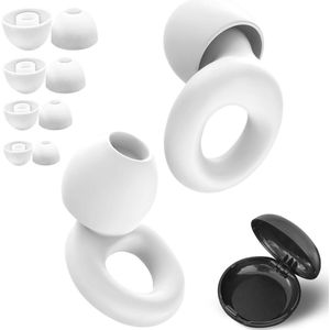 Ruisonderdrukkende oordopjes voor slapen, studeren en reizen - Comfortabele lus oordopjes in verschillende maten