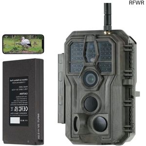 RFWR® Wildcamera met WiFi en Nachtzicht - 64 MP HD Beeldkwaliteit