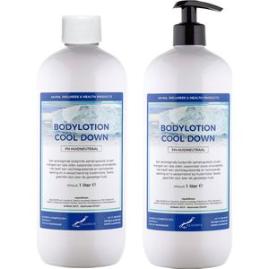 Bodylotion Cool Down 1 Liter - met gratis pompje - set van 2 stuks