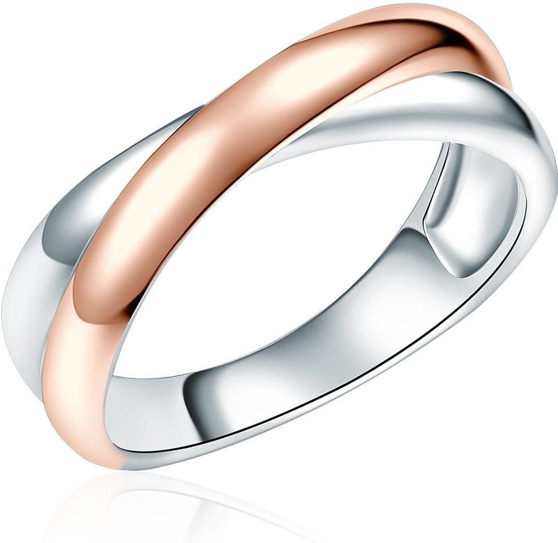 Rafaela - Donata - Ring - Zilver/Roségoud - Bandring - Classics