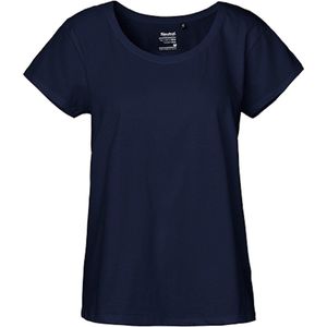 Ladies´ Loose Fit T-Shirt met ronde hals Navy - M
