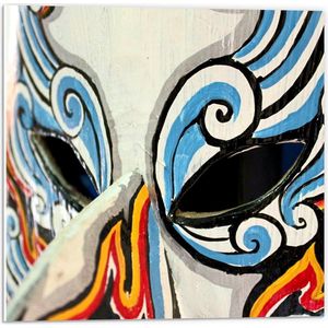 Forex - Masker  - 50x50cm Foto op Forex