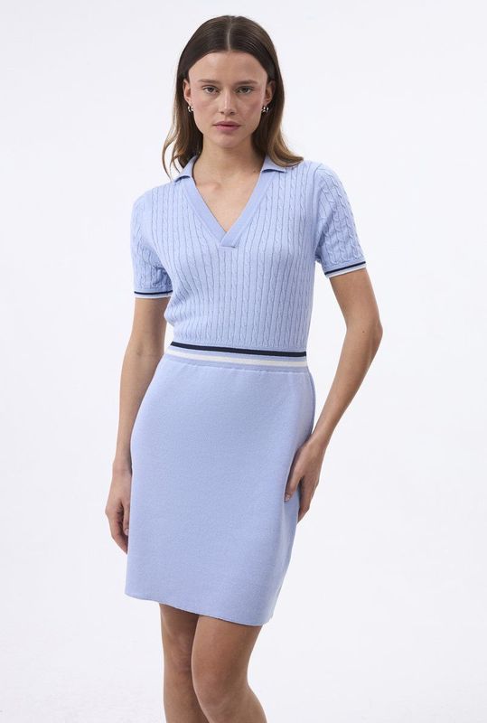 Felix Hardy Midi Zomer Kleid Dames Blauw - L