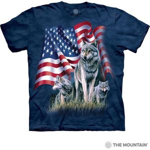 T-shirt Wolf Flag M