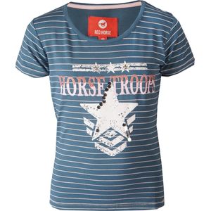 Red Horse Shirt Mischa Kids Atlantic Blue - 164