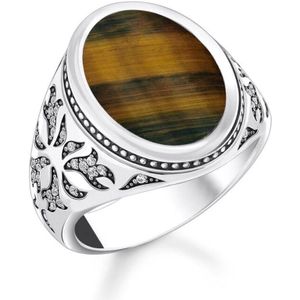 Thomas Sabo - TR2454-950-1 - Ring - Blauw - 925er Zilver - Tijgeroog