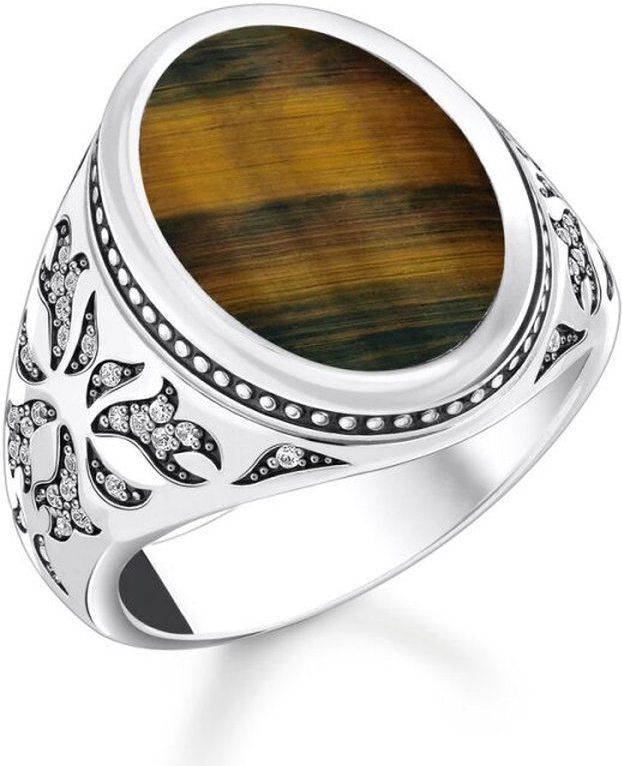 Thomas Sabo - TR2454-950-1 - Ring - Blauw - 925er Zilver - Tijgeroog