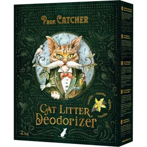 Prof. Catcher - Cat Litter - Deodorizer - Vanille -  2KG - Kattenbakvulling - Kat