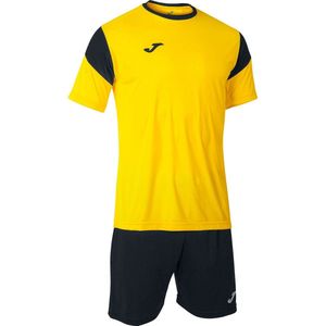 Joma Phoenix Voetbalset Korte Mouw Kinderen - Geel / Zwart | Maat: 152