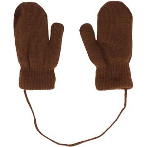 Sarlini Wanten Knit Teddy Voering Mid Brown