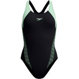 Speedo - Hyperboom - Badpak - Zwart - Sportuitsnijding achteraan